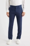 Bugatchi Aerolinen Linen Blend Chinos In Blue
