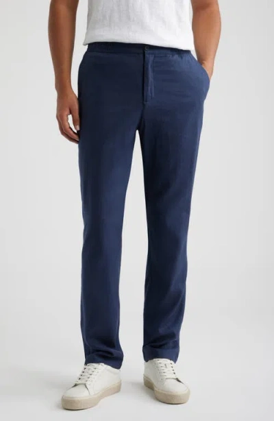 Bugatchi Aerolinen Linen Blend Pants In Blue