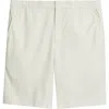 Bugatchi Aerolinen Linen Blend Shorts In White
