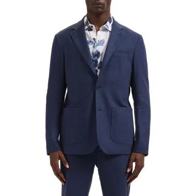 Bugatchi Aerolinen Linen Blend Sport Coat In Blue