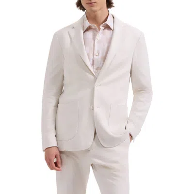 Bugatchi Aerolinen Linen Blend Sport Coat In White