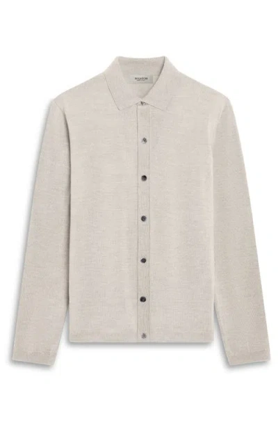 Bugatchi Alistair Merino Wool Cardigan In Neutral