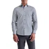 Bugatchi Alvin Trim Fit Shadow Paisley Cotton Button-up Shirt In Gray