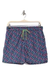 Bugatchi Archer Printed Swim Trunks