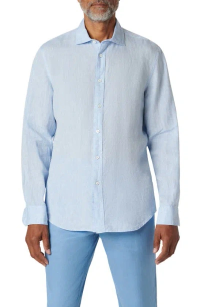 BUGATCHI AXEL LINEN BUTTON-UP SHIRT