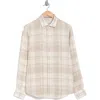 Bugatchi Axel Long Sleeve Linen Button-up Shirt In Sand