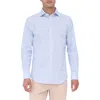 Bugatchi Axel Shaped Fit Button-up Shirt In Ice