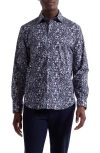 Bugatchi Axel Shaped Fit Floral Stretch Button-up Shirt In Multi