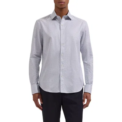 Bugatchi Axel Shaped Fit Geo Floral Cotton Button-up Shirt In Multi
