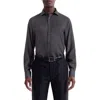 Bugatchi Axel Shaped Fit Geo Print Lyocell Button-up Shirt In Gray