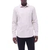 Bugatchi Axel Shaped Fit Jacquard Button-up Shirt In Almond