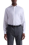 Bugatchi Axel Shaped Fit Stretch Cotton Button-up Shirt In White