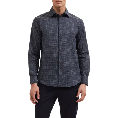 Bugatchi Axel Shaped Fit Long Sleeve Button-up Shirt In Multi