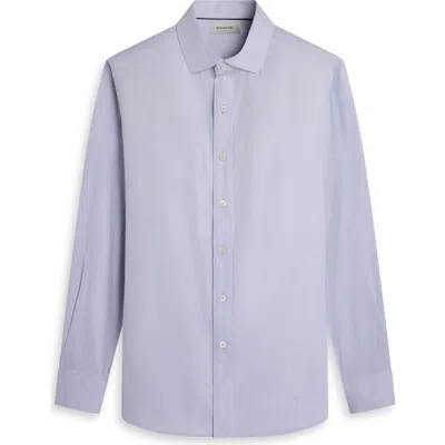 Bugatchi Axel Trim Fit Solid Cotton Blend Button-up Shirt In Multi