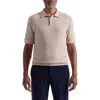 Bugatchi Basket Stitch Cotton Blend Polo Sweater