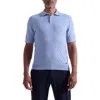 Bugatchi Basket Stitch Cotton Blend Polo Sweater