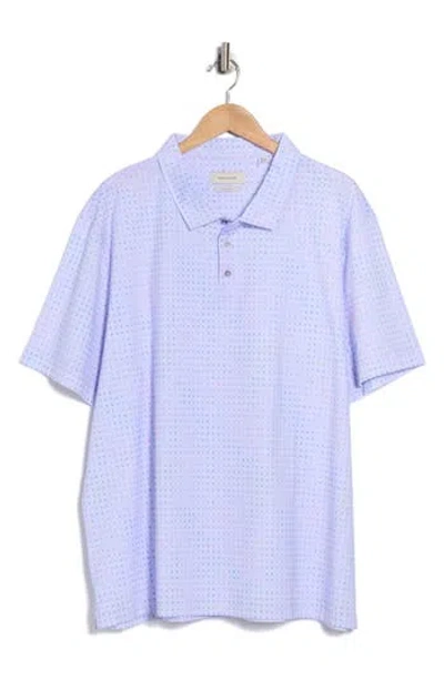 Bugatchi Box Stretch Cotton Knit Polo In Purple
