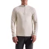 Bugatchi Brushed Cotton Blend Quarter Zip Pullover In Animal Print