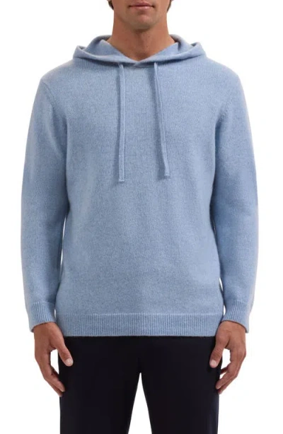 Bugatchi Cashmere & Silk Hoodie In Blue