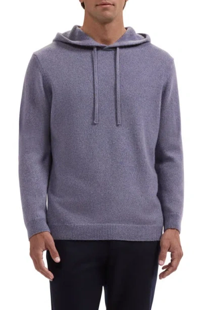 Bugatchi Cashmere & Silk Hoodie In Purple