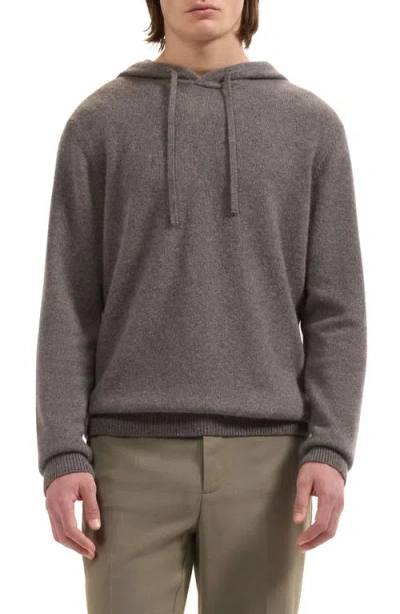 Bugatchi Cashmere & Silk Hoodie In Gray