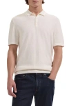 Bugatchi Checkerboard Stitch Polo Sweater In Neutral