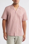 Bugatchi Cole Ooohcotton® Geo Print Camp Shirt