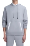 Bugatchi Comfort Cotton Blend Hoodie In Silver