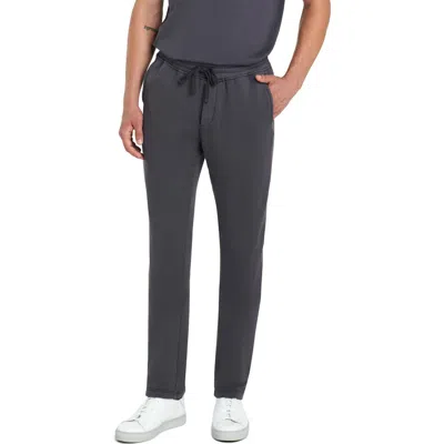 Bugatchi Comfort Drawstring Cotton Pants In Graphite