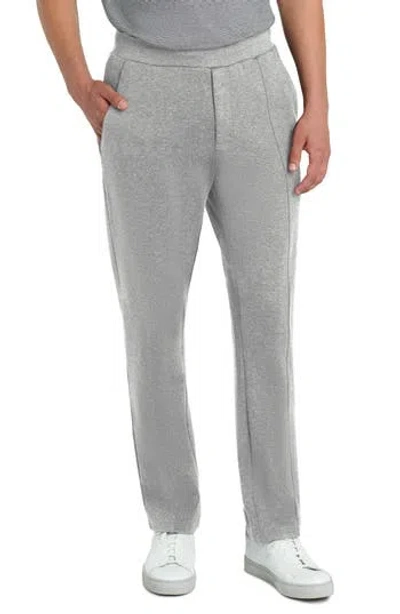 Bugatchi Comfort Drawstring Cotton Pants In Platinum