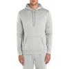 Bugatchi Comfort Stretch Cotton Hoodie In Gray