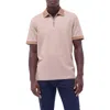 Bugatchi Contrast Trim Zip Polo