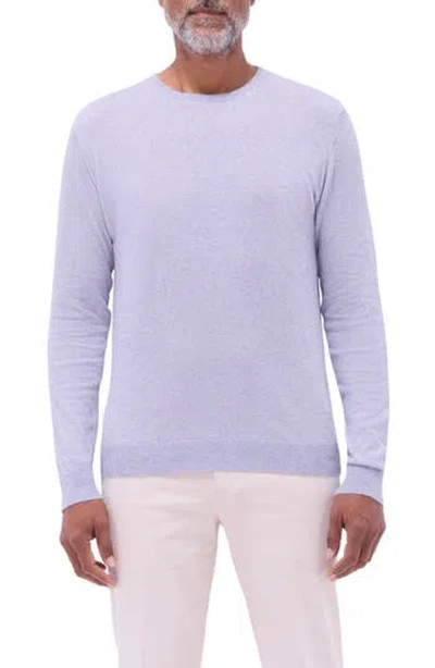 Bugatchi Cotton & Cashmere Crewneck Sweater In Blue