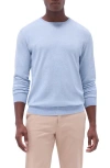Bugatchi Cotton & Cashmere Crewneck Sweater In Riviera