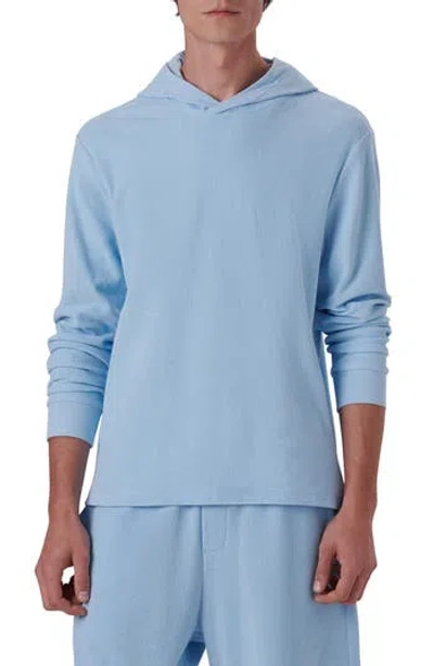 Bugatchi Cotton French Terry Hoodie In Blue