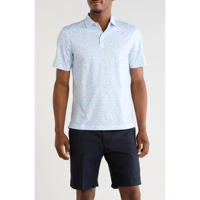 Bugatchi Cotton Knit Polo In Blue