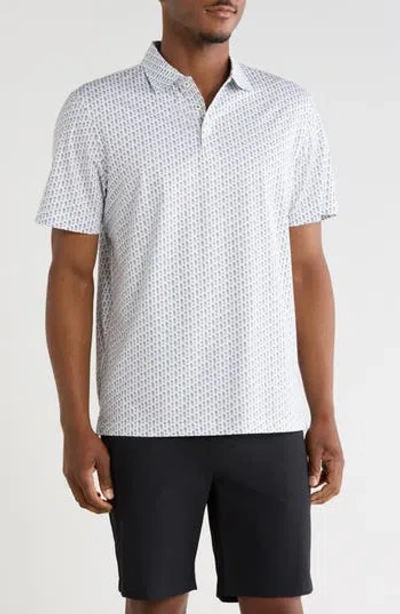 Bugatchi Cotton Knit Polo In White