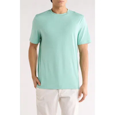 Bugatchi Crewneck Performance T-shirt In Green