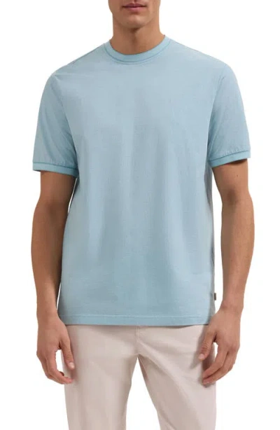 Bugatchi Crewneck Pima Cotton T-shirt In Blue