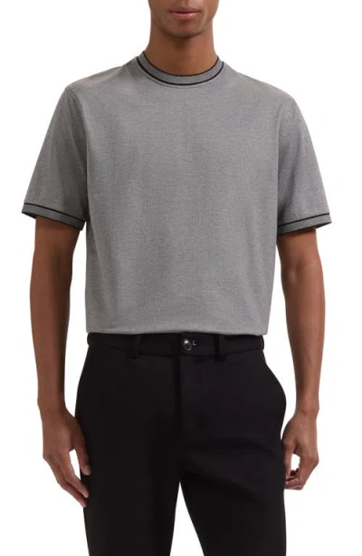 Bugatchi Crewneck Pima Cotton T-shirt In Black