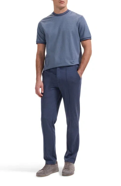 Bugatchi Crewneck Pima Cotton T-shirt In Blue
