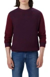 Bugatchi Crewneck Sweater In Burgundy