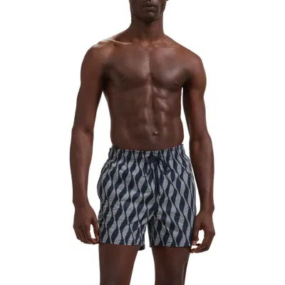 Bugatchi Cruz Print Swim Trunks In Multi