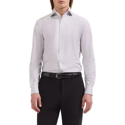 Bugatchi Devon Long Sleeve Ooohcotton Shirt In Purple