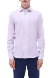 Bugatchi Devon Neat Ooohcotton® Button-up Shirt In Dusty Pink