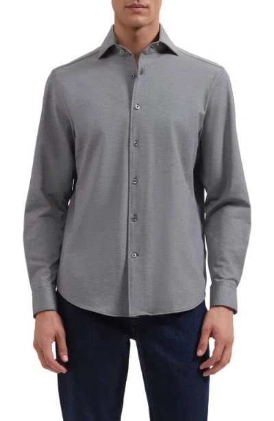 Bugatchi Devon Ooohcotton® Button-up Shirt In Gray