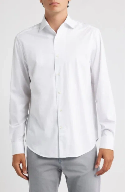 Bugatchi Devon Ooohcotton® Button-up Shirt In White
