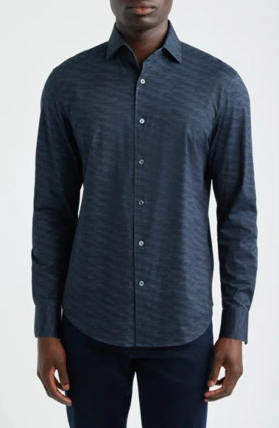 Bugatchi Devon Ooohcotton® Button-up Shirt In Black