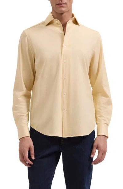Bugatchi Devon Ooohcotton® Button-up Shirt In Orange