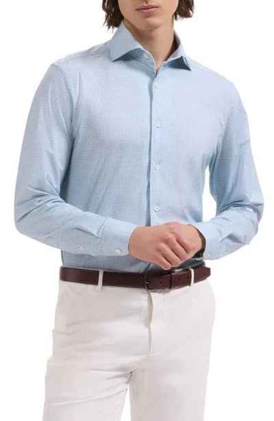 Bugatchi Devon Ooohcotton® Optical Grid Print Button-up Shirt In Multi